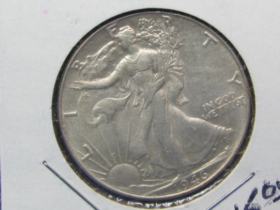 1946 Walking Liberty Half Dollar – 90% Silver – Condition as shown in photos