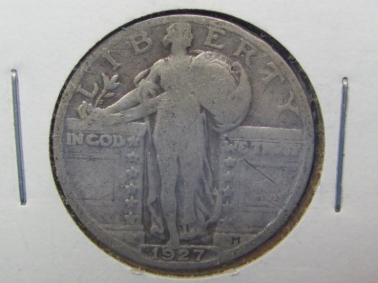 1927 Standing Liberty Quarter – 90% Silver – Condition as shown in photos