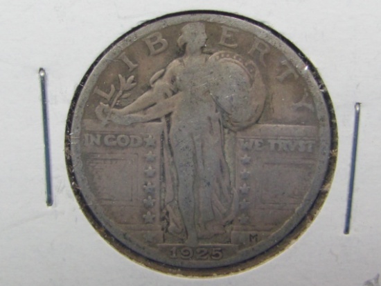 1925 Standing Liberty Quarter – 90% Silver – Condition as shown in photos