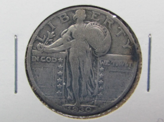 1930 Standing Liberty Quarter – 90% Silver – Condition as shown in photos