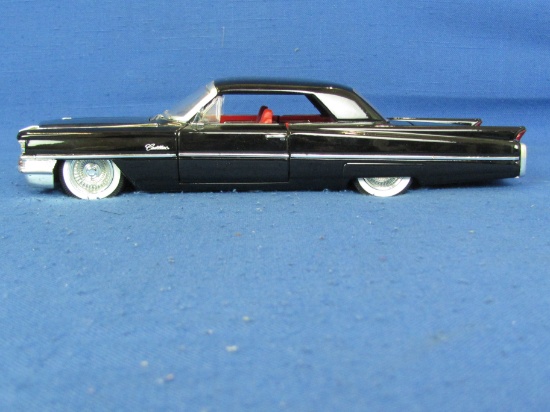 Flashy Black 1963 Cadillac Series 62 Coupe With Red Interior – Jada Toys – 9 ½” x 3” -