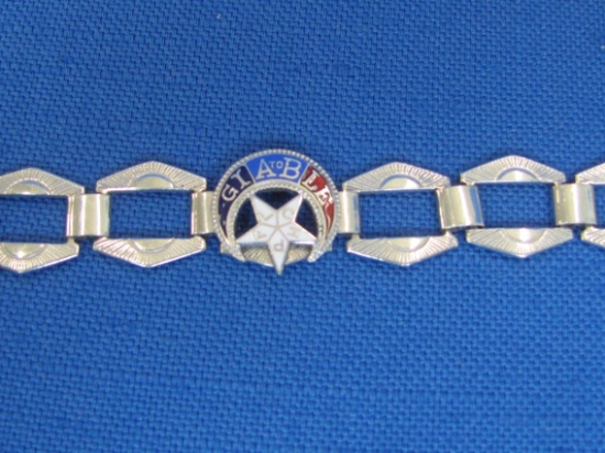 Silvertone Bracelet “GIA to BLE” Grand International Auxiliary to Brothers of Locomotive Engineers