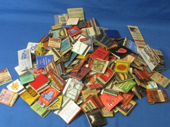 Advertising Match Books – Empty – Partial – Full – Some Wear – Not All Were Checked