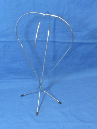 Chrome Hat Stand with Rubber Tipped Feet  12 1/2” Tall – Display