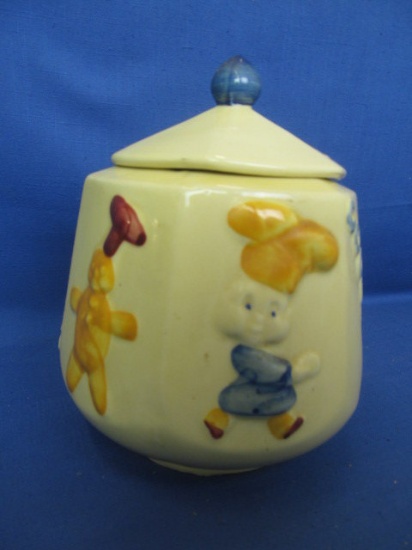 Vintage Gingerbread Boy & Chef  Cookie Jar – Hexagonal