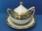 Porcelain Mustard or Jam Jar – Hand Painted Nippon – Early Noritake – 3 1/2” tall