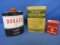 3 Vintage Tins: Psyllium Blonde (Laxative), Boraxo (hand Cleaner) Hickory (Pipe Tobacco)