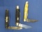 3 Vintage Pocket Knives: Cornwall Knife Co. Cornwall, NY, Imperial Prov. USA, Enderes