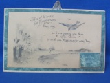 “Blue Birds for Happiness” 10x6 Calendar from 1920 – Faded but in Great Condition! -