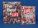Set of 2 - “LIFE Goes to War” 1977 - “The Best of LIFE” 1973 – Softcover & Hardcover -