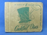 “Cocktail Discs” 4 Coasters for the Cocktail Hour – Looks like Vintage Record Album