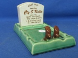 Vintage Boot Hill  Cig O' Rette Ash Tray (2 Pc) Novelty 6 1/2” L x 3 1/2” W X 3” T