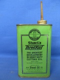 “Stewart's Thred Kut Heavy Duty Cutting Oil”  Tin – Stuart Oil Co. -Appx 6” T x 4” W