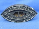 Vintage Sad Iron – No. 50 Enterprise Mfg. Co. Phila – Cast Iron Painted Black 6 1/2” L