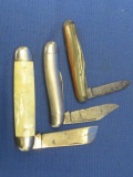 3 Vintage Pocket Knives: Imperial Prov. USA, Hammer Brand USA, Imperial Prov. USA