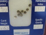Smoky Quartz – 9 2mm Faceted Round Stones (.55 Carats)