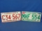 1971 Minnesota License Plates (2) – As Shown