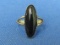 Sterling Silver Ring w Onyx – size 7.5 – Total weight is 3.0 grams