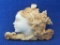 Delicate Carved Bone Pendant – Woman Face with Curly Hair – 1 1/2” wide