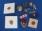 Lot of US Military Related Pins – 4 are Sterling Silver at 5.3 grams – 1 for Army 46th Field Artille