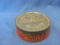 Norseman Snuff Container – Cardboard With Metal Cover – 2 1/2” D – As Shown