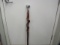 Wood Cane With Metal Cobra Snake Head – 38 3/8” L – As Shown