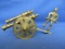 Brass Soldier & Cannon Appx 6” L x 3” T – As in Photos