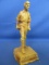 Abraham Lincoln Student Paperweight Statue Figurine  L.A. Fleck 1954 6” Tall