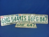 1965 Minnesota License Plates (4) – As Shown