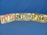 1960 Minnesota License Plates (3) – As Shown