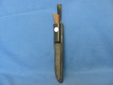 Filet Knife & Plastic Sheath – Unmarked – 10 7/8” L – Wear – As Shown