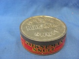 Norseman Snuff Container – Cardboard With Metal Cover – 2 1/2” D – As Shown