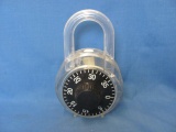 Plastic Padlock Bank With Combination – 8 1/8” T – As Shown