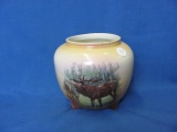 Stag Vase – England – 5 1/2” T - Hairlines & Crazing – As Shown