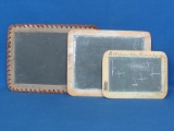 Three Antique Slate/Chalkboards for School – Double-Sided – 2 Made in Portugal, 1 USA -