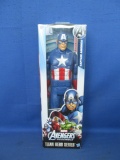Marvel Captain America “Avengers Assemble” Titan Hero Seines Hasbro -  Appx 11” T -  NIB