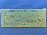 Vintage Believe It or Not Ripley Pencil Box – 8 1/2” x 8 1/2” -  Kangaroos, The Rabbicat, Ostrich