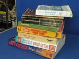 8 Assorted Paperback Collectible Price Guides: Schroeders, Antiques Trader 1997, Warman's 16th ed.,