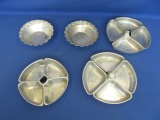 2 Vintage Wearever Mini Pie Pans – Fluted Edges  4 1/2” X 1 1/4” - & 4 Sets of 4 Inserts? For Lazy S