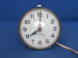 Vintage General Electric Space Ball Alarm Clock – Model 7377 – Works – 4” in diameter