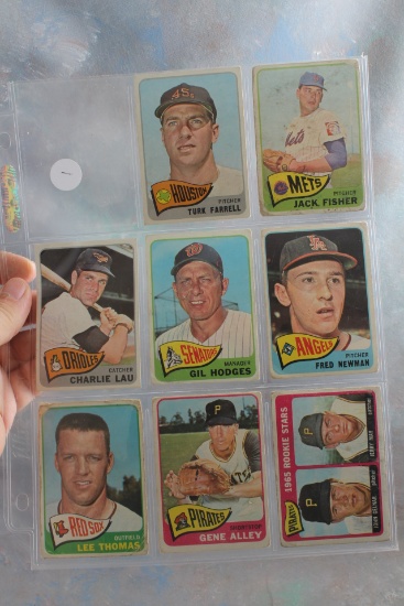 8 Vintage Baseball Cards 1960's Houston, Mets, Orioles, Senators, Angels, Pirates