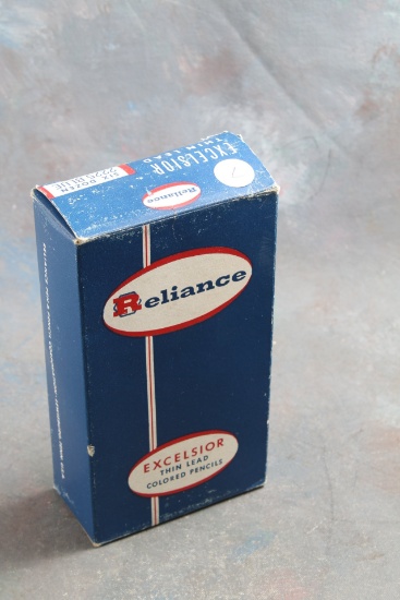 Vintage Box of Six Dozen Reliance Excelsior Thin Lead Pencils Blue Unused