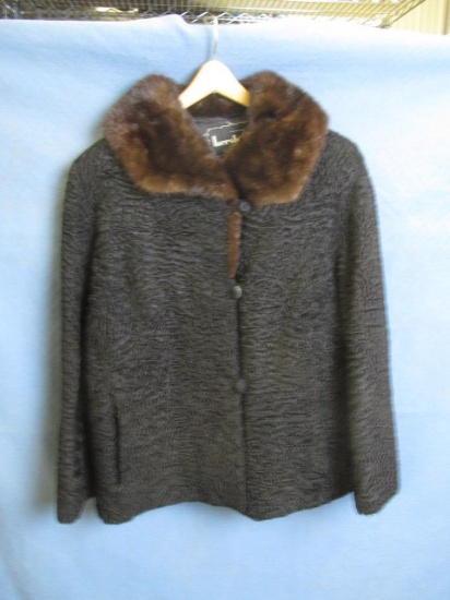 Vintage Fur – Persian Lamb Jacket w/ Mink Fur Collar-- Kersten's Furs Rochester, Minn.