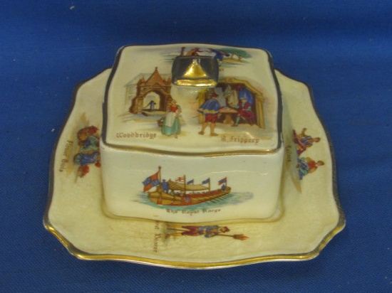 Royal Winton, Grimwades, Old English Market's, Square Butter Dish