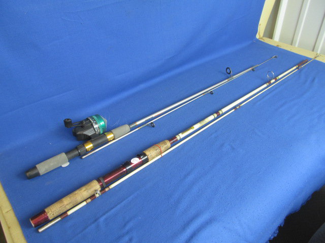 2 Fishing Poles – Both Come in 2 Sections & 1