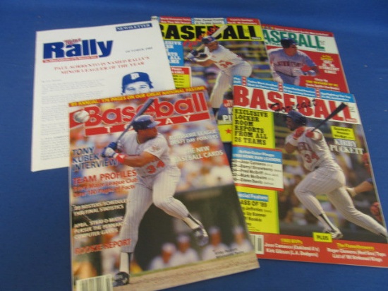 4 Baseball Magazines & a Twins Rally Oct. 1989 – As in Photos