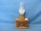 Ceramic Fireplace Kerosene Oil Lamp – 8 3/4” T – Fireplace is 1 7/8” x 4 3/8”