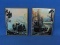 Set of 2 Silhouette Prints of 4 Horses Pulling Coach – 4” by 5” - Very Nice! -
