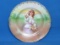 Porcelain Plate w Transfer Image of Young Girl – Marked Royal Bayreuth Germany – 9 1/2” in diameter