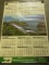 1971 Wall Calendar “Burlington Northern Freight Train Rolls Along the Columbia River in the Cascades